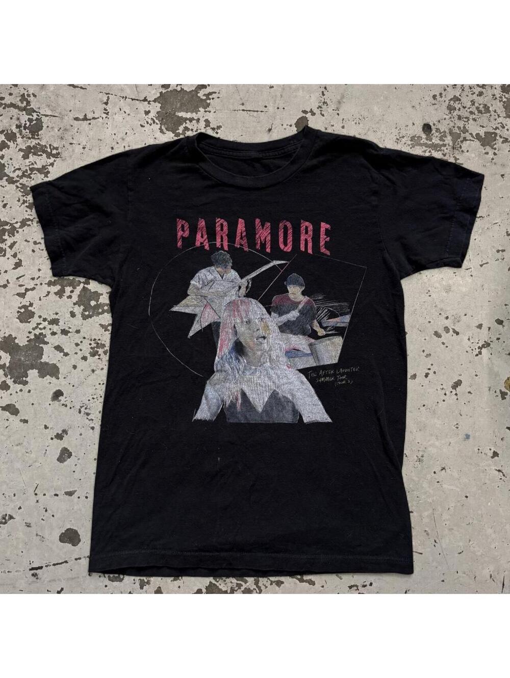Mens Y2K Paramore black t-shirt SIze S